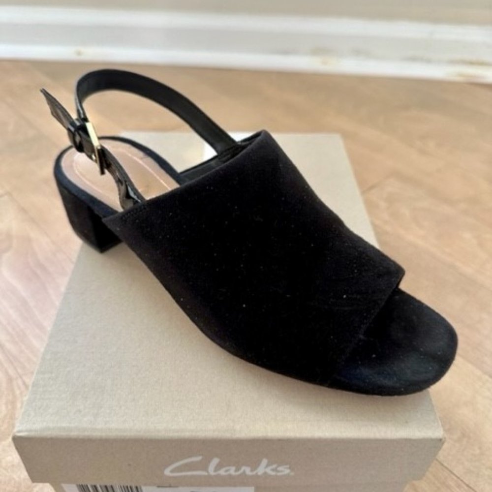 Clarks New In Box Slingback Block Heel Sandal Ora… - image 1